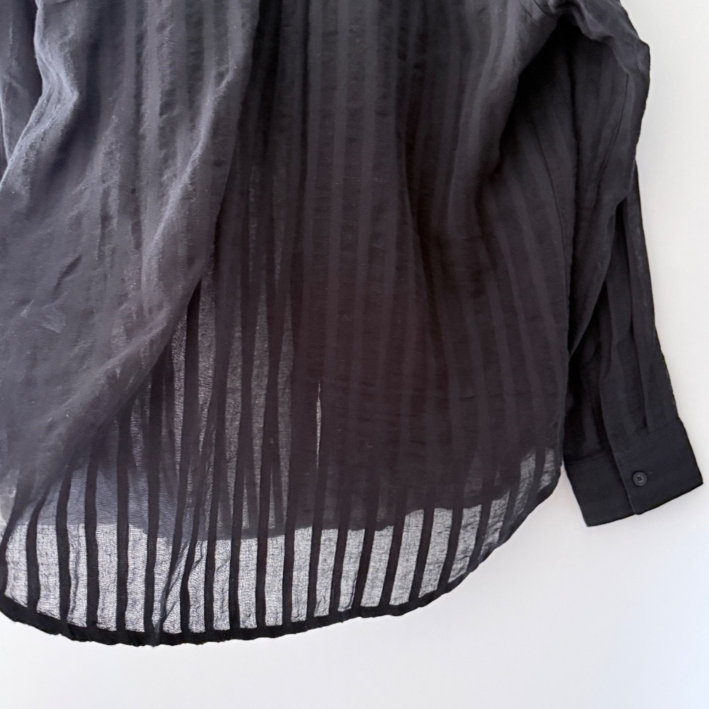 NEW Rails Charli Shirt β Black Shadow Stripe β Size Medium β NWT - Picture 14 of 15
